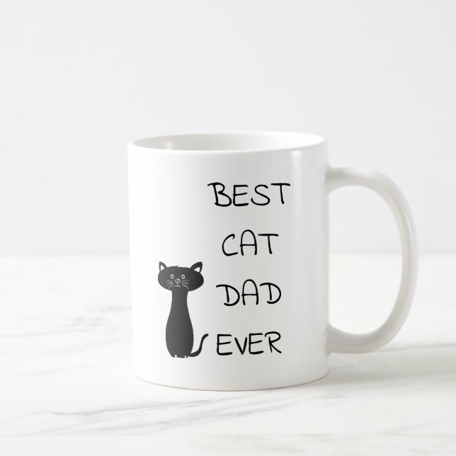 Fars dag Best Cat Pappa någonsin Gift Kaffemugg (Höger)