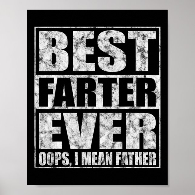 Fars dag Best Farter Aldrig Oops I Elak Far Poster (Framsidan)