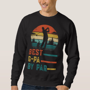 Fars dag Best Godfather by Par Funny Golf Gift Lång Ärmad Tröja