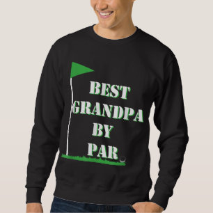 Fars dag Best Grandpa by Par Funny Golf Gift Lång Ärmad Tröja