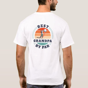 Fars dag Best Grandpa by Par Golf Älskare T Shirt