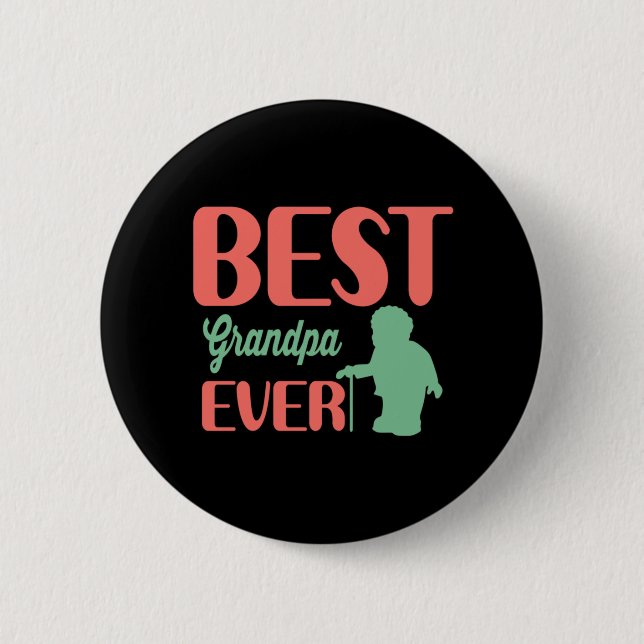 Fars dag Best Grandpa nånsin Knapp (Framsida)