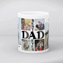 Fars dag Best Pappa någonsin 6 fotokollage Kaffemugg
