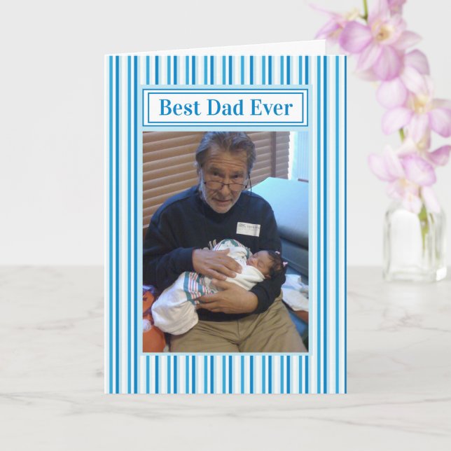 Fars dag Best Pappa någonsin Bild Kort (Orkide)