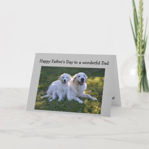 Fars dag Best Pappa någonsin Golden Retriever Hund Kort