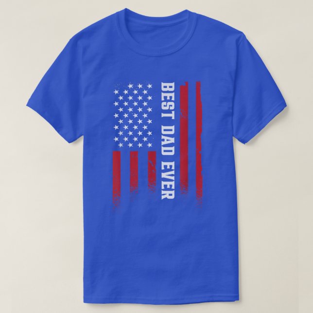 Fars dag Best pappa någonsin med USA American T Shirt (Design framsida)