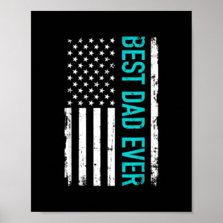 Fars dag Best Pappa någonsin med USA:s amerikanska Poster