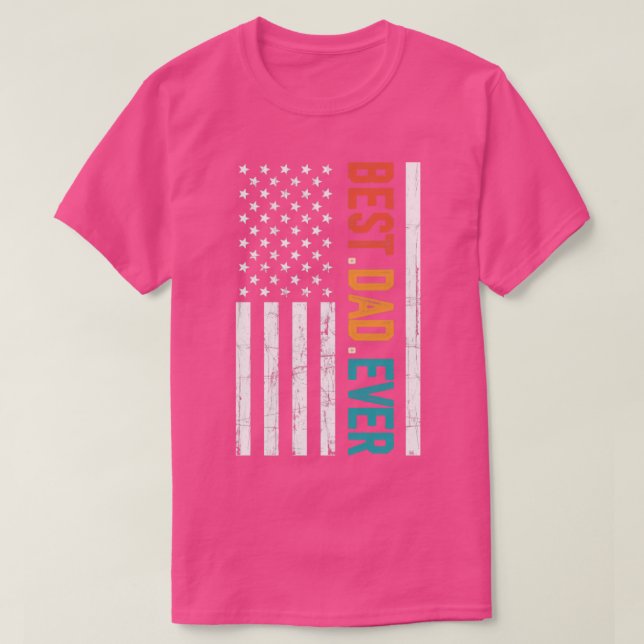 Fars dag Best Pappa någonsin med USA:s amerikanska T Shirt (Design framsida)
