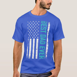 Fars dag Best pappa någonsin med USA:s amerikanska T Shirt