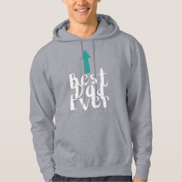 Fars dag Best Pappa någonsin minimalistiskt Hoodie