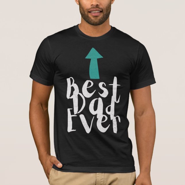 Fars dag Best Pappa någonsin minimalistiskt T Shirt (Framsida)