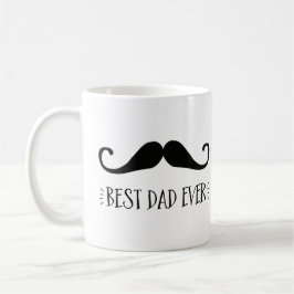 fars dag Best Pappa någonsin Mustache Coffee Mugg