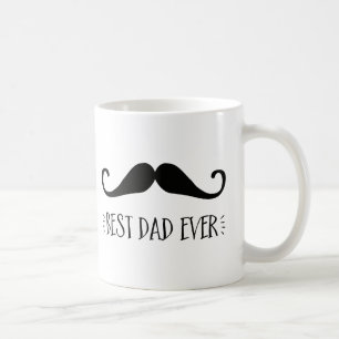fars dag Best Pappa någonsin Mustache Coffee Mugg