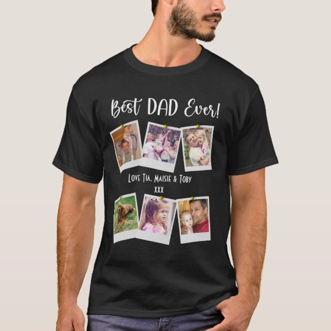 Fars dag Best Pappa någonsin Photo T-Shirt (Framsida)
