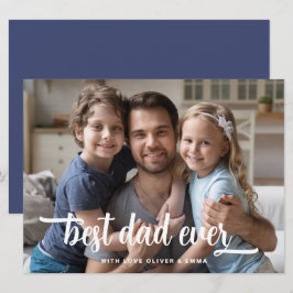 Fars dag Best Pappa någonsin-skript-fotokort
