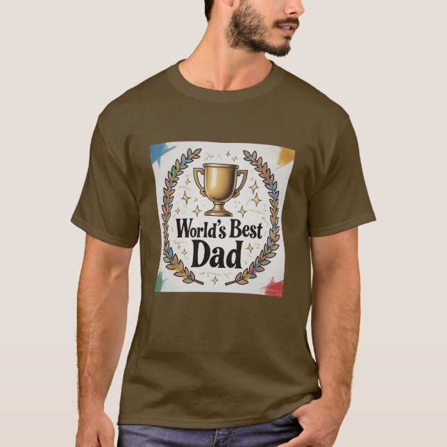 Fars dag | Best Pappa någonsin Trophy T-Shirt (Framsida)
