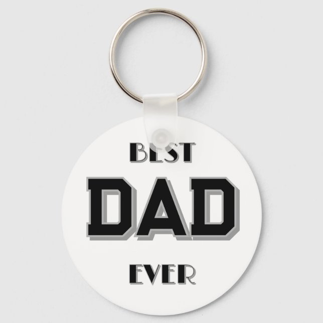 Fars dag Best Pappa någonsin White Nyckelring (Framsida)