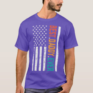Fars dag Best Pappa nånsin med USA Amerikanska Fla T Shirt