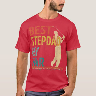 Fars dag Best Stepdad by Par Golfer pappa Gift T Shirt