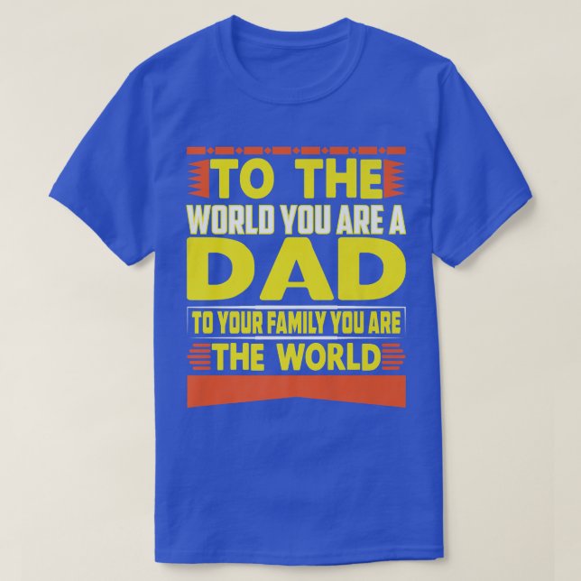 Fars dag, Bester Pappa der Welt  T Shirt (Design framsida)