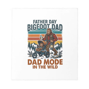 Fars Dag Bigfoot Pappa Tröja Camping Legend Far Anteckningsblock