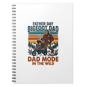 Fars dag Bigfoot Pappa Tröja Camping Legend Far Anteckningsbok