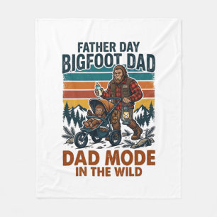 Fars Dag Bigfoot Pappa Tröja Camping Legend Far Fleecefilt