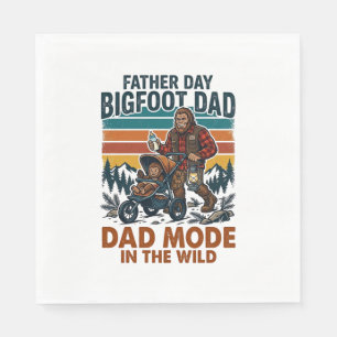 Fars Dag Bigfoot Pappa Tröja Camping Legend Far Pappersservett