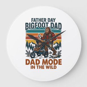 Fars Dag Bigfoot Pappa Tröja Camping Legend Far Stor Klocka