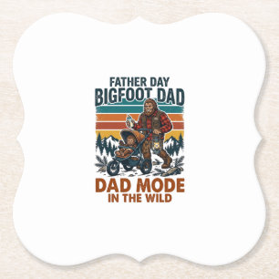 Fars dag Bigfoot Pappa Tröja Camping Legend Far Underlägg Papper