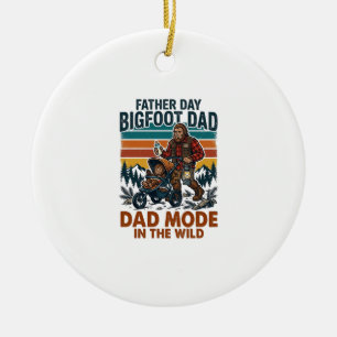 Fars Dag Bigfoot Pappa Tröja Camping Legend Pappa Julgransprydnad Keramik