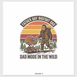 Fars dag Bigfoot Pappa Tröja Camping Legend Pappa Klistermärken