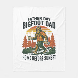 Fars Dag Bigfoot Pappa Tröja Mannen Myten Den Fleecefilt