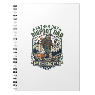 Fars Dag Bigfoot Pappa Tröja Mytisk Familj Man R Anteckningsbok