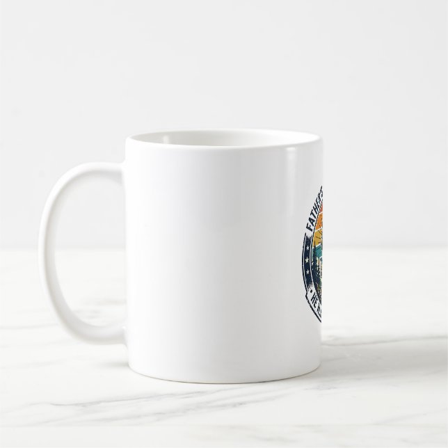 Fars Dag Bigfoot Pappa Tröja Rolig Skog Legend D Kaffemugg (Vänster)