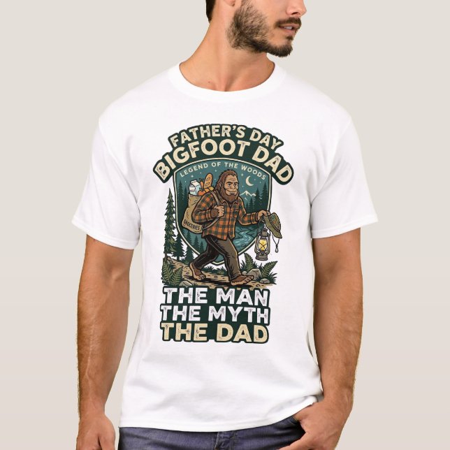 Fars dag Bigfoot Pappa Tröja Stark Tyst Pålitlig (Framsida)