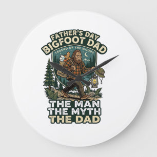 Fars dag Bigfoot Pappa Tröja Stark Tyst Pålitlig Stor Klocka