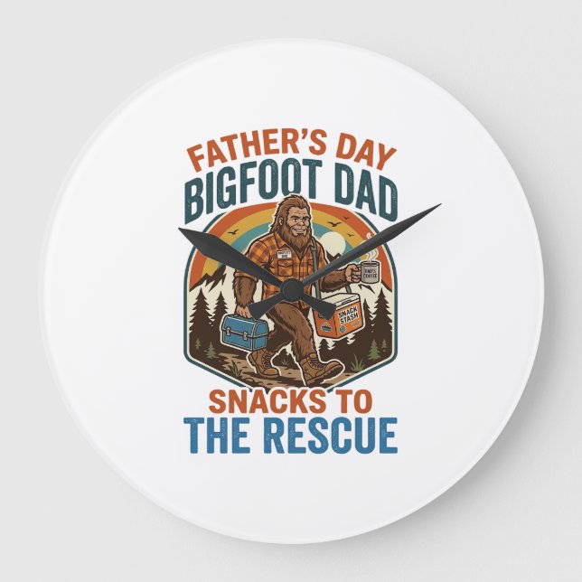 Fars Dag Bigfoot Pappa Tröja Uppfostra Barn Som En Stor Klocka (Framsida)