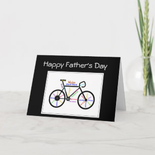 Fars dag Bike Cycle, Sport Motivering Kort