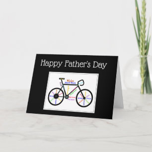 Fars dag Bike Cycle, Sport Motivering Kort