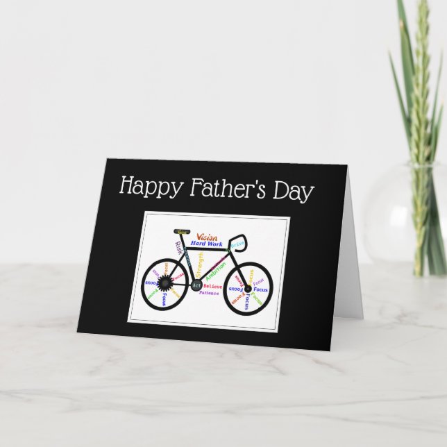 Fars dag Bike Cycle, Sport Motivering Kort (Framsida)