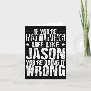 Fars dag Birthday Jason Namn Forename Say Kort