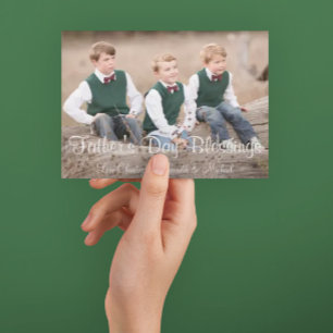 Fars dag Blessings Helgdag Card Julkort