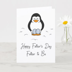 Fars dag blivande pappa till tvillingar Pingvin & Kort