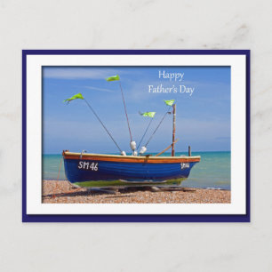 Fars dag Blue Boat Vykort