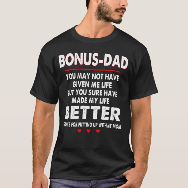 Fars dag - Bonus pappa - 1 dag lämnat T Shirt (Framsida)
