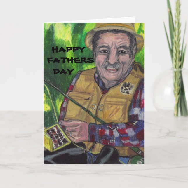 FARS DAG,BORTA FISKEKort Kort (Framsida)