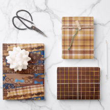 Fars dag Bow Ties, Glass & Mustacher Wrappin