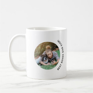 Fars dag Boxer Hund Pappa All Anpassningsbar Photo Kaffemugg