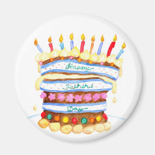 Fars dag Cake Magnet
